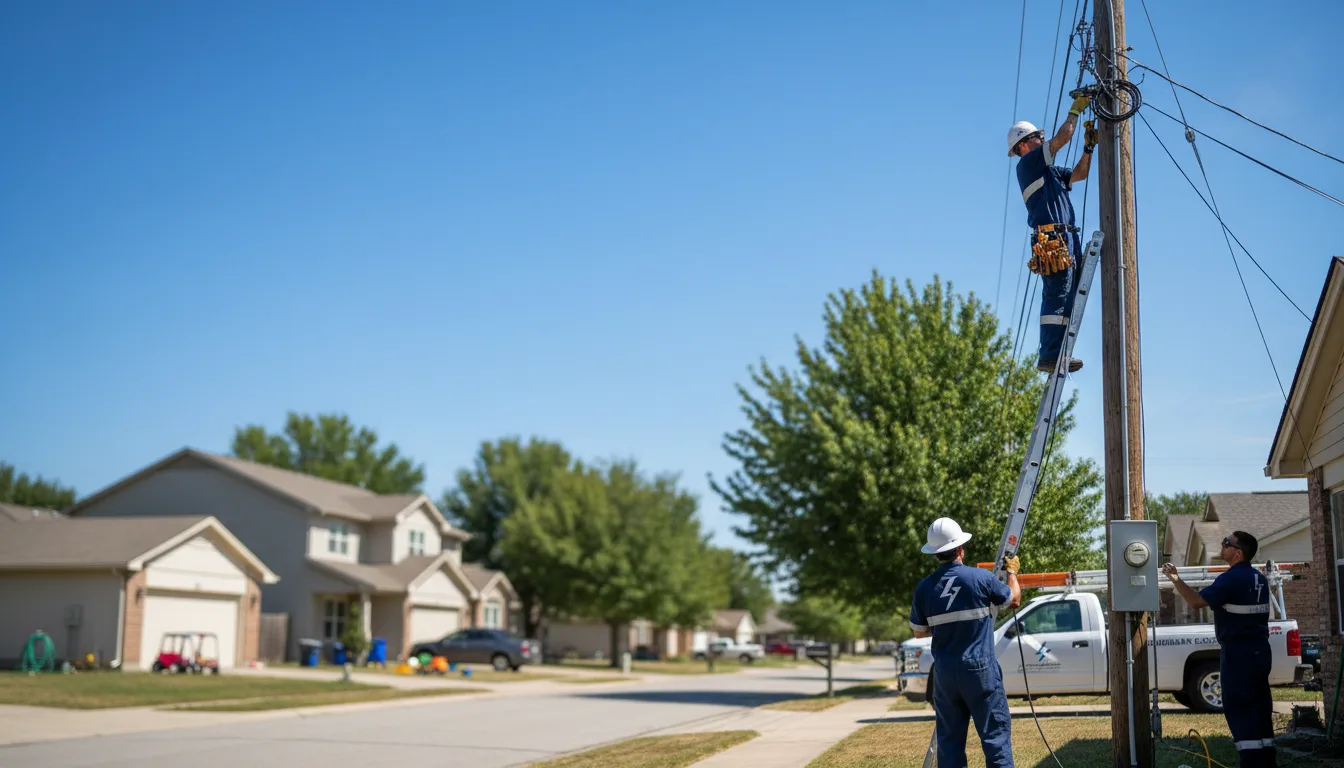 Residential electrician providing installation services in Sproul, PA